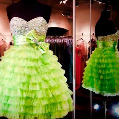 Charming Prom Dress,New Prom Dress,Green Homecoming Dress,Prom Gown ...