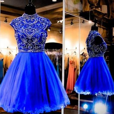 Charming Prom Dress,New Prom Dress, Royal Blue Homecoming Dress,Prom Gown,Short Party Dress