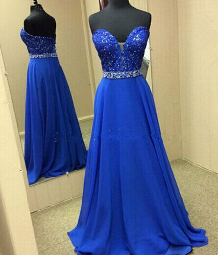 Royal Blue Prom Dresses,2016 Evening Dresses,New Fashion Prom Gowns ...